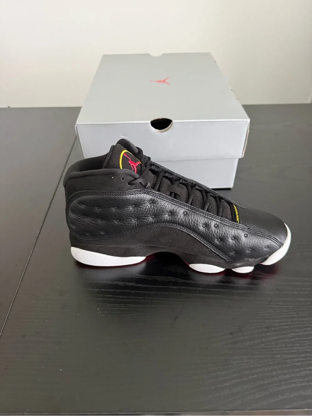 Jordan Retro 13 “Playoffs” Black/White/Red Retro Basketball Sneakers